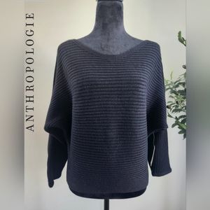 Anthropologie Black Cropped Batwing Sweater NWT Size XS (F32)